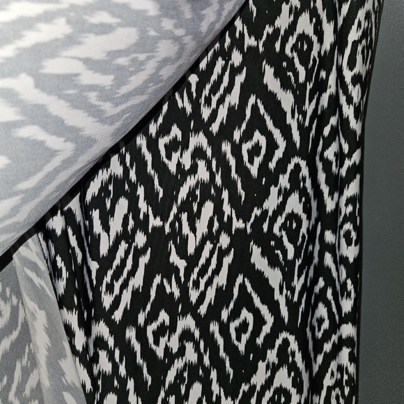 Valerie Stevens Womans Maxi Black/White Skirt Size Xl - Picture 3 of 12